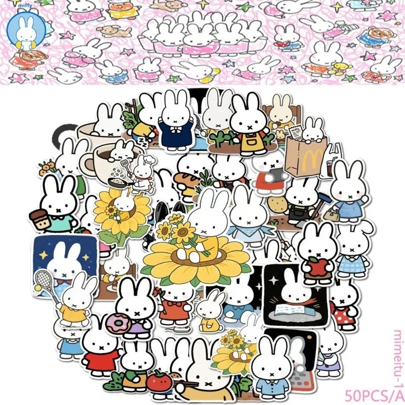 Kawaii Miffy Cute Cartoon Heal - Baby Products Poster 评论和价格