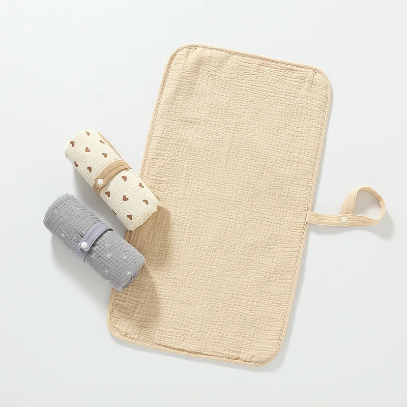 2-sided Newborn Soft Cotton Ga - Diaper Changing Mat 评论和价格