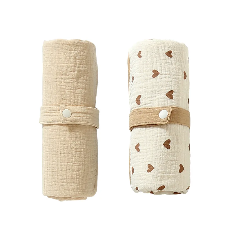 2-sided Newborn Soft Cotton Ga - Diaper Changing Mat 评论和价格