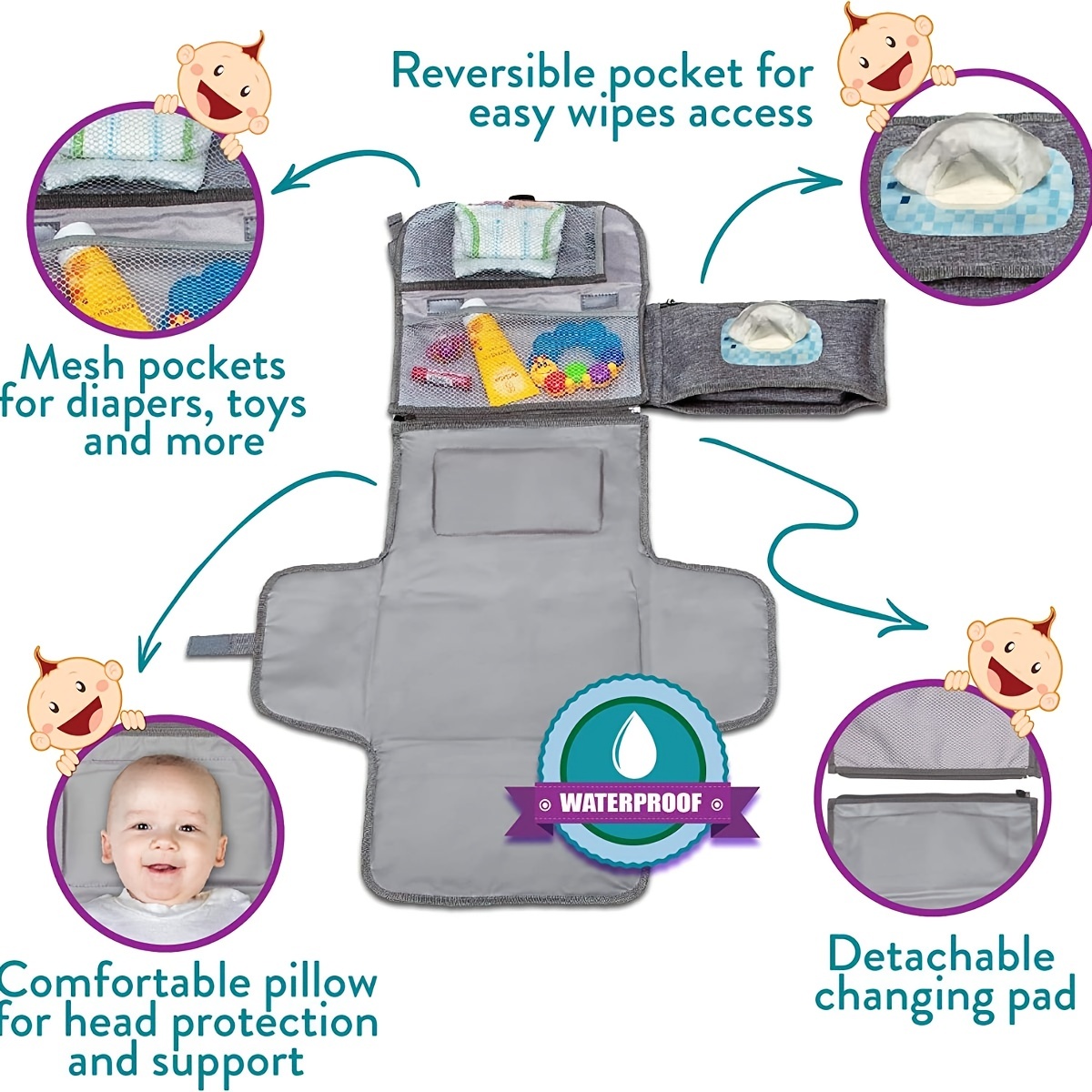 The Ultimate Baby Changing Mat - Diaper Changing Mat 评论和价格