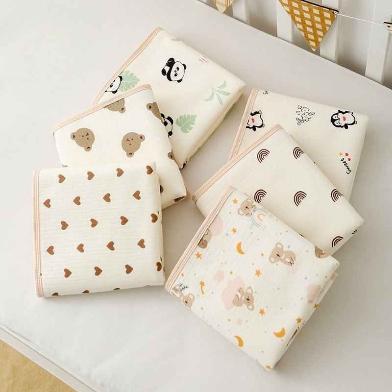 50X70cm Soft Cotton Baby Chang - Diaper Changing Mat 评论和价格